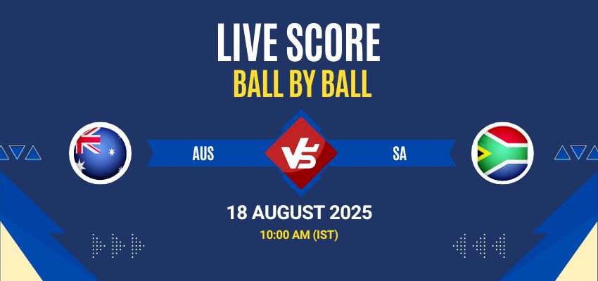 South Africa Tour of Australia 2025 – 1st ODI Live: AUS vs SA Match Live Score, Commentary & Full Results All live score updates from Australia vs South Africa
