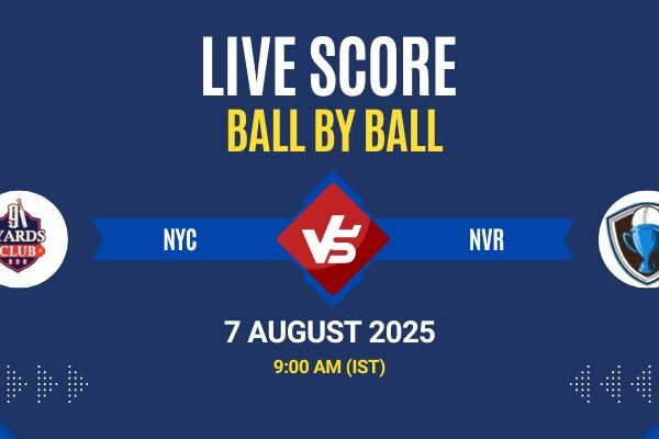 Guwahati T20 Spring Cup 2025 Live: NYC vs NVR Match 21 Score & Commentary