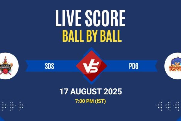 DPL 2025 Live: SDS vs PD6 Match 25 Score & Commentary