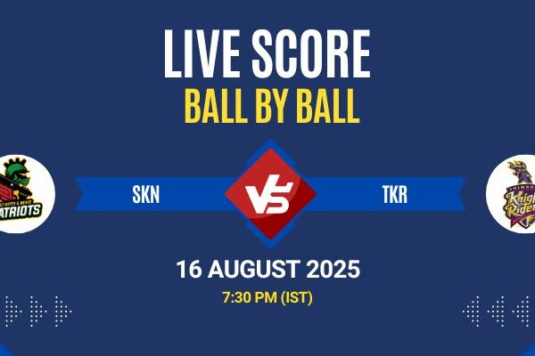 CPL 2025 Live: SKN vs TKR Match 4 Score & Commentary