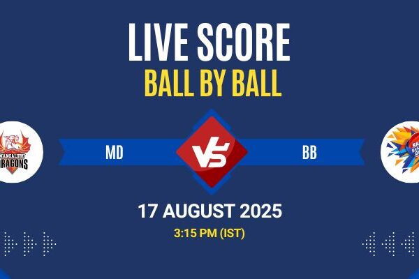 Maharaja Trophy KSCA T20 2025 Live: MD vs BB Match 13 Score & Commentary
