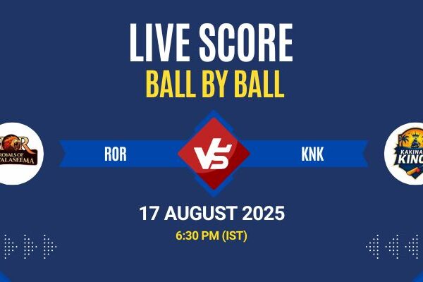 APL 2025 Live: ROR vs KNK Match 17 Score & Commentary