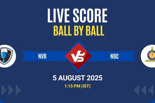 Guwahati T20 Spring Cup 2025 Live: NVR vs NBC Match 17 Score & Commentary