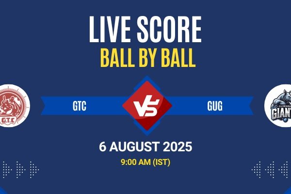 Guwahati T20 Spring Cup 2025 Live: GTC vs GUG Match 19 Score & Commentary